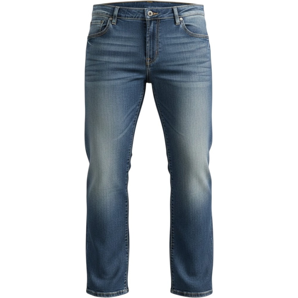 BKE Seth Straight Leg Jeans Mens 42R Blue Distressed Denim Skater‎ Y2K Hip Hop
